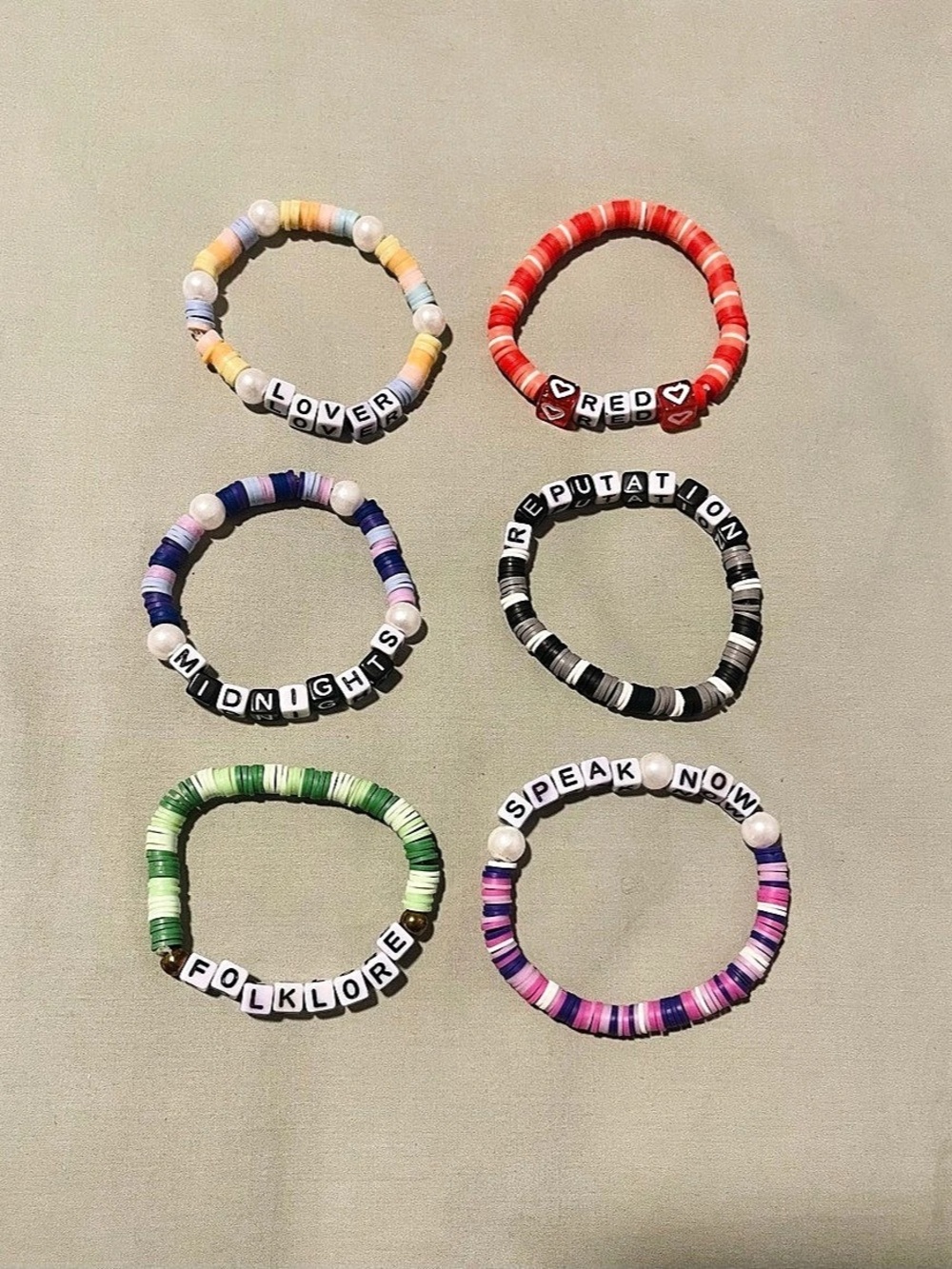 Taylor Swift Beaded Bracelets Preppy